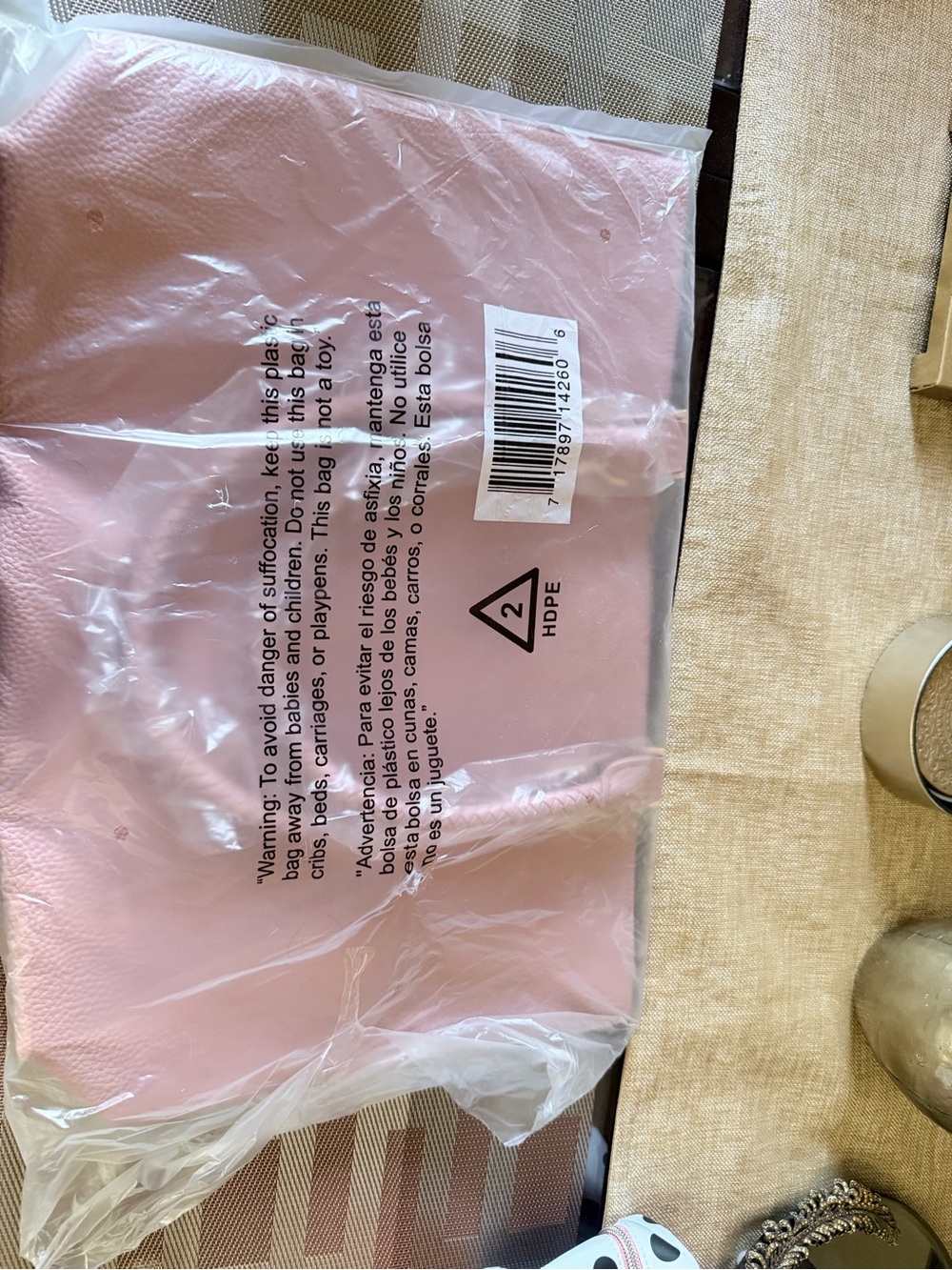 Pink Tote Bag - Soft Blush Carryall